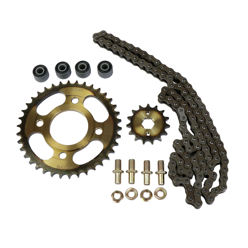 تصویر ست کامل دنده زنجیر با پیچ و مهره H